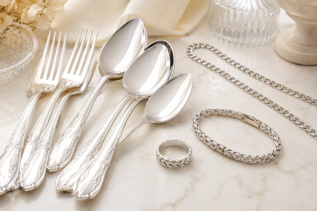 Silber verkaufen in Kassel – Silberbesteck und Silberschmuck bei der Bewertung
