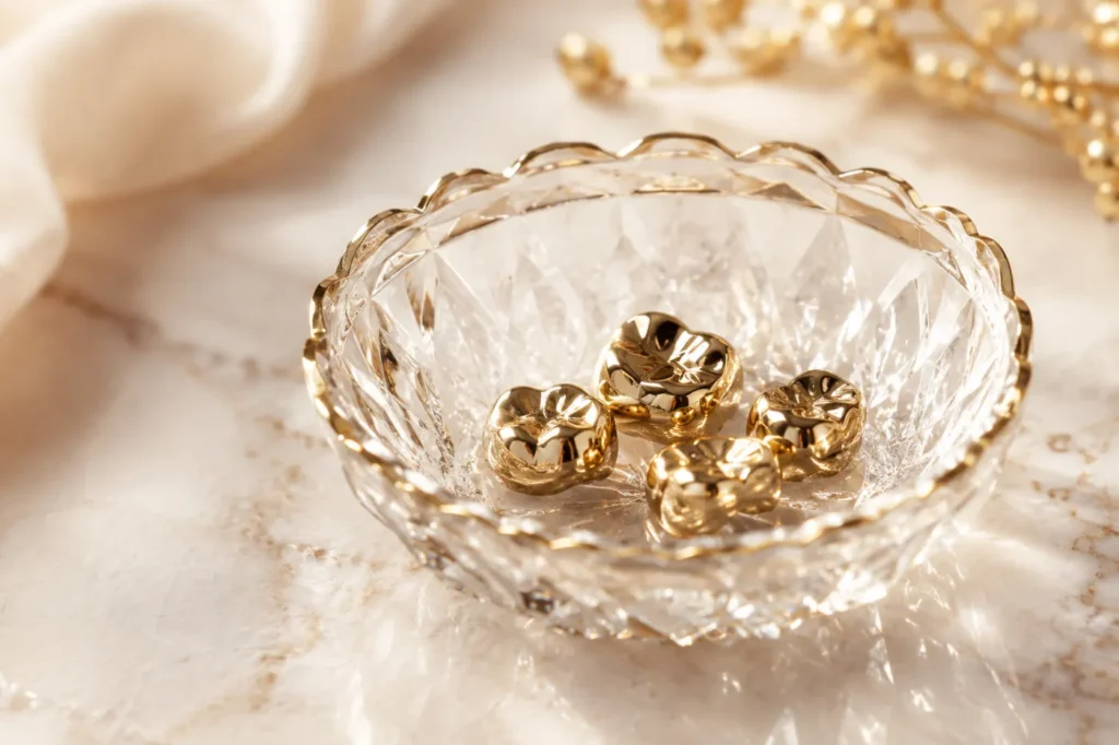 Zahngold verkaufen in Kassel – Zahngold bei der Prüfung beim Juwelier