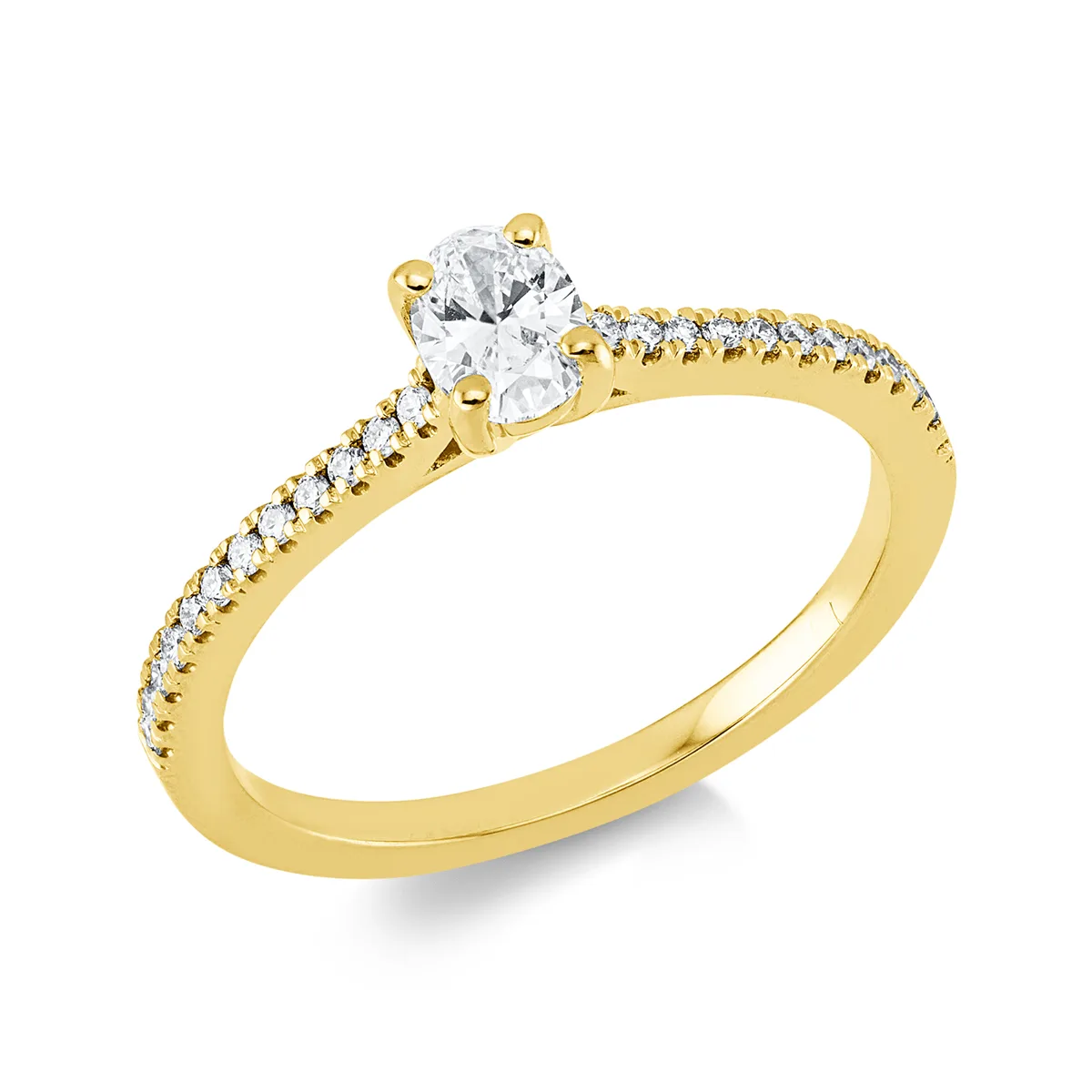 Verlobungsring mit Diamantbesatz – Modell 36