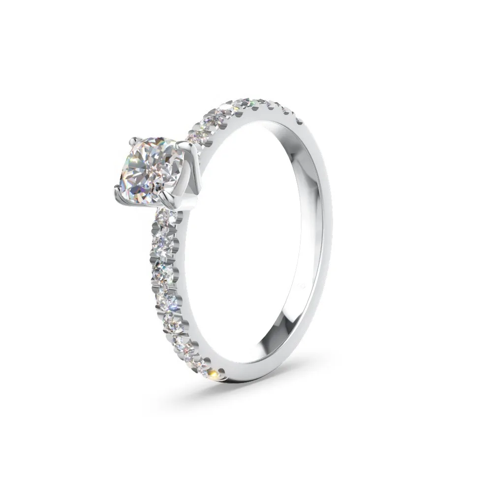 Verlobungsring mit Diamantbesatz – Modell 39