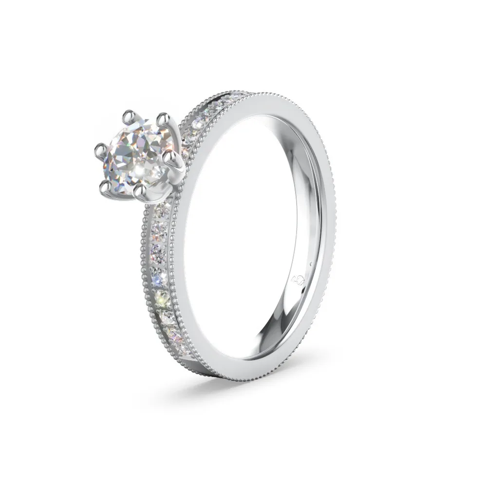 Verlobungsring mit Diamantbesatz – Modell 42