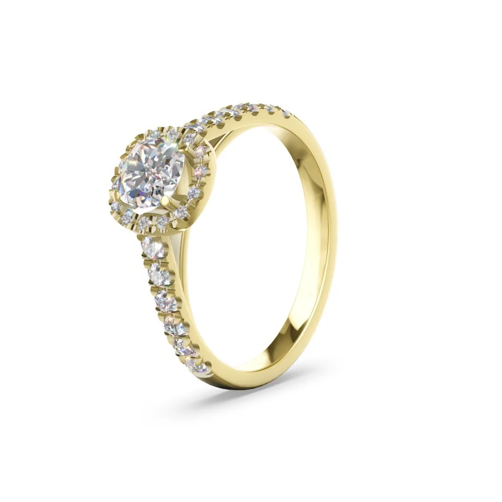 Verlobungsring mit Diamantbesatz – Modell 43