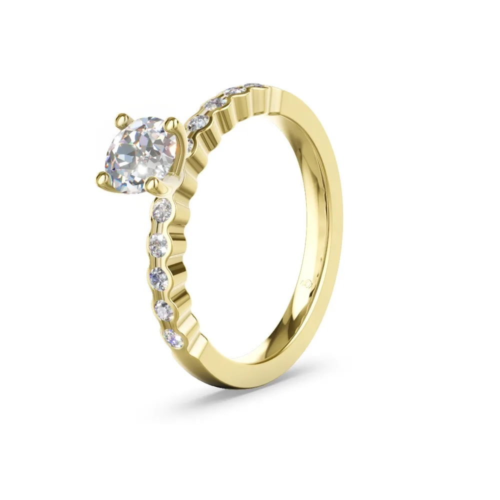 Verlobungsring mit Diamantbesatz – Modell 46