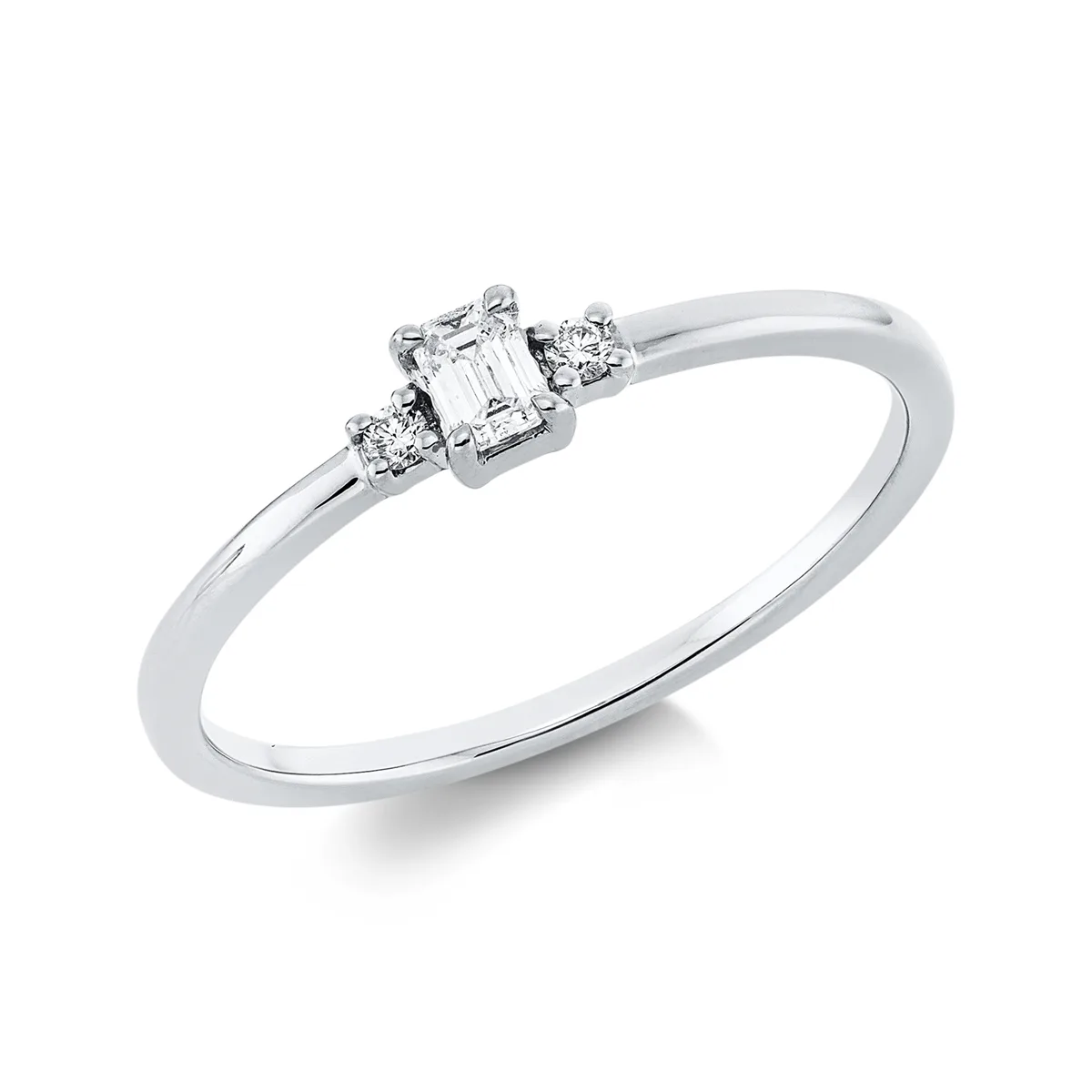 Verlobungsring mit Diamantbesatz – Modell 48