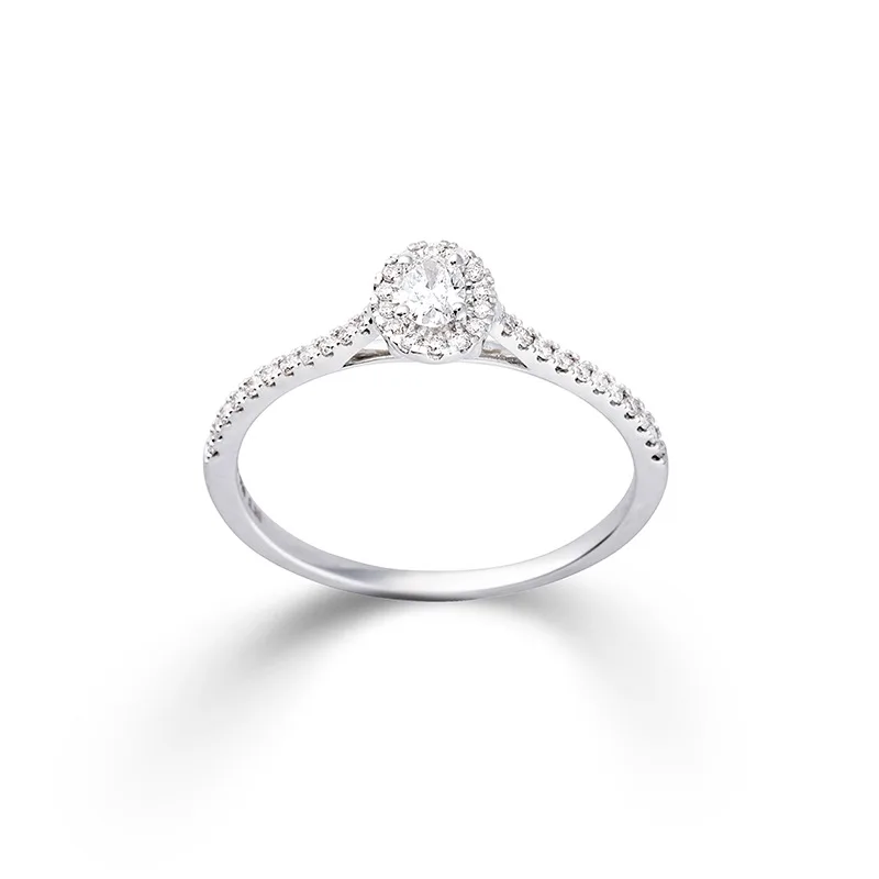 Verlobungsring mit Diamantbesatz – Modell 49