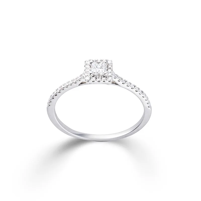 Verlobungsring mit Diamantbesatz – Modell 53