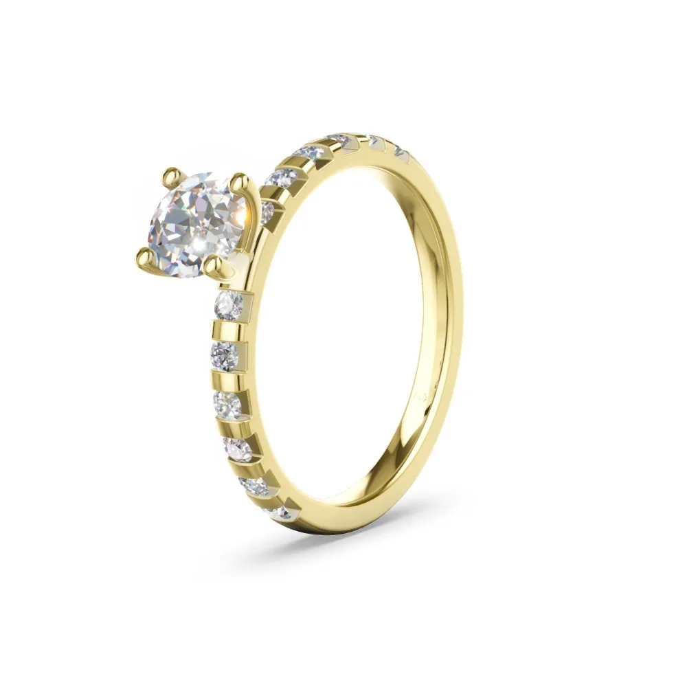 Verlobungsring mit Diamantbesatz – Modell 54