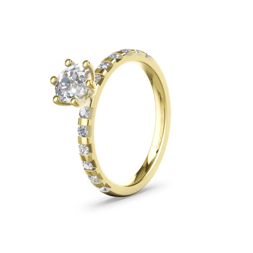 Verlobungsring mit Diamantbesatz – Modell 58