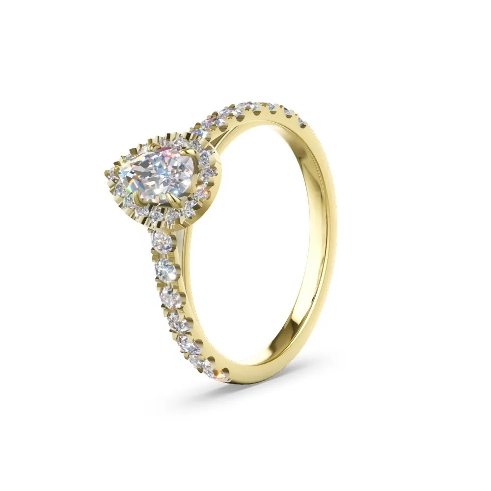 Verlobungsring mit Diamantbesatz – Modell 59