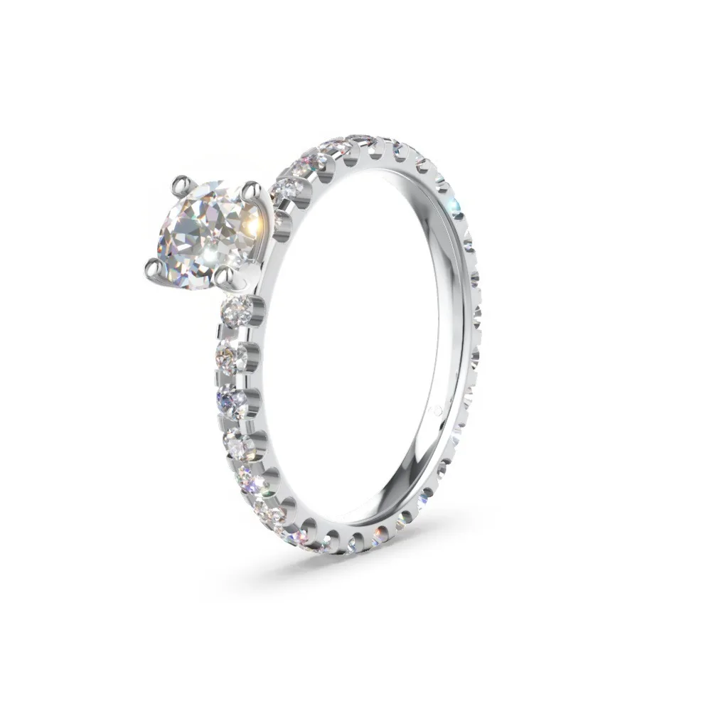 Verlobungsring mit Diamantbesatz – Modell 61