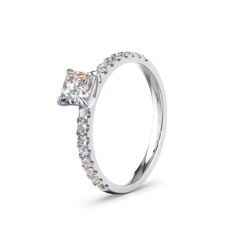 Verlobungsring mit Diamantbesatz – Modell 62