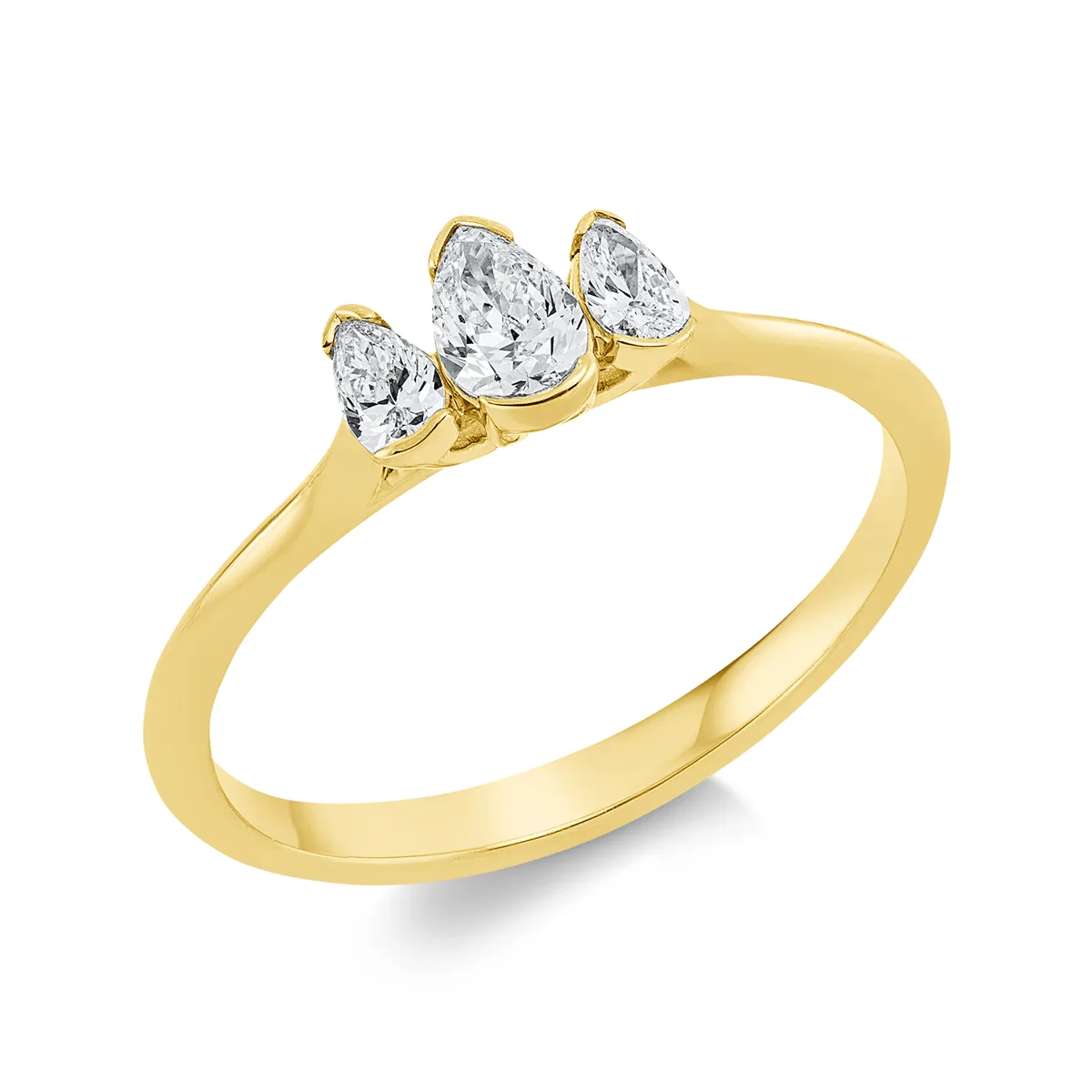 Verlobungsring mit Diamantbesatz – Modell 63