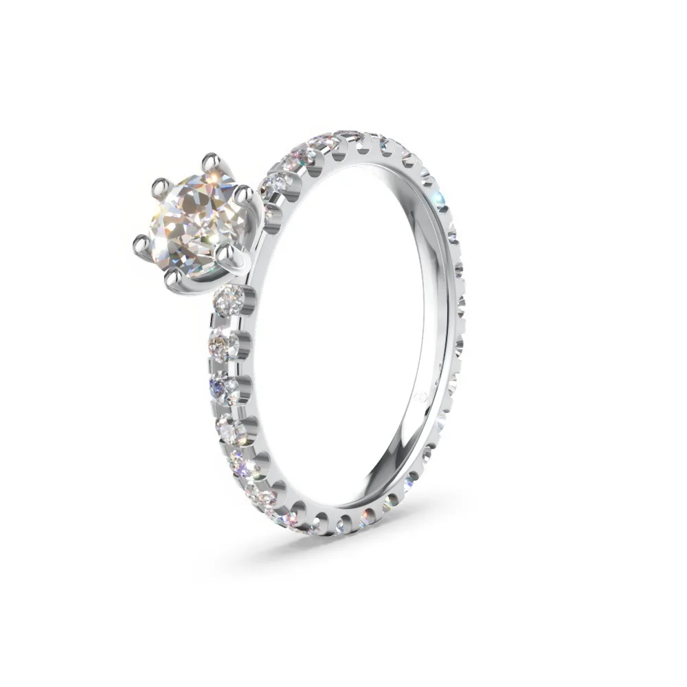 Verlobungsring mit Diamantbesatz – Modell 64