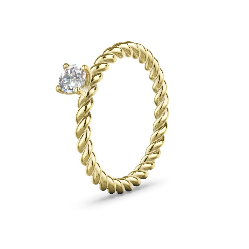 Verlobungsring mit Diamantbesatz – Modell 66
