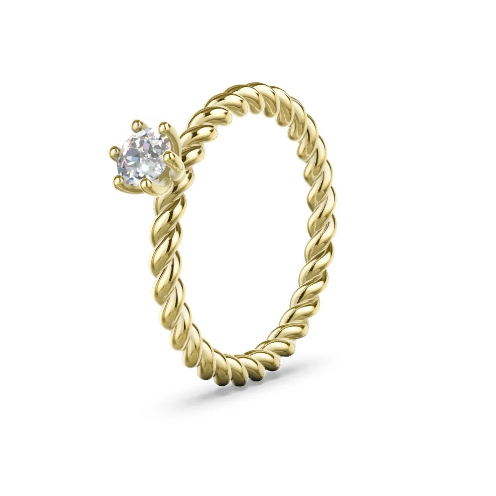 Verlobungsring mit Diamantbesatz – Modell 68